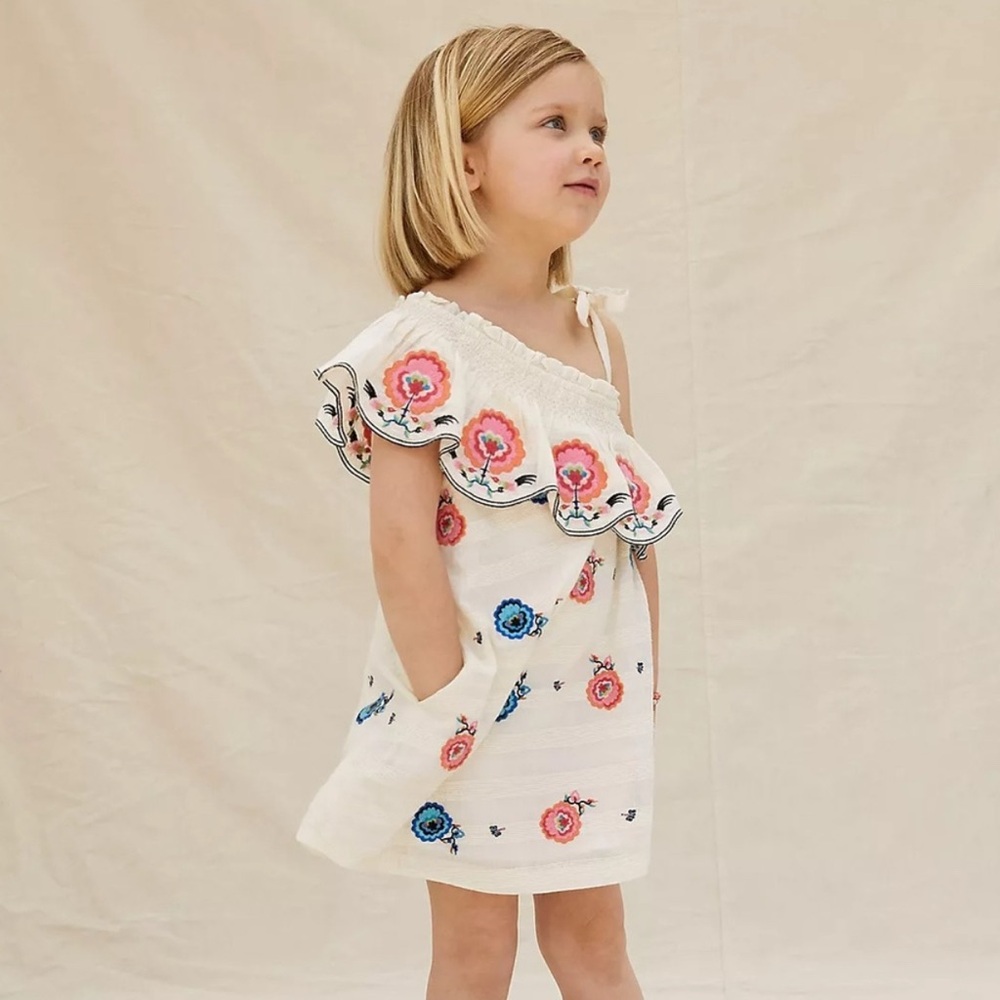 Plenty by Tracy Reese Floral Embroidered Kids Dress